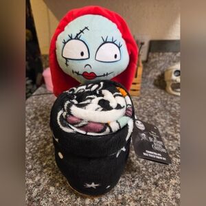 Nightmare Before Chistmas Throw Blanket And Plush Sally